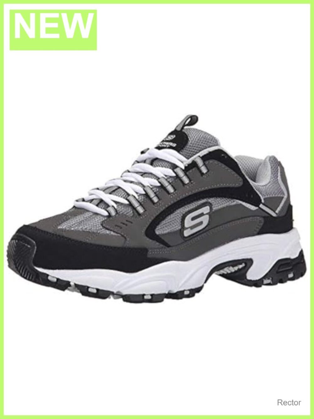 Skechers Men's Stamina Nuovo Fashion Sneaker Lace-Up Running Shoes EVA
